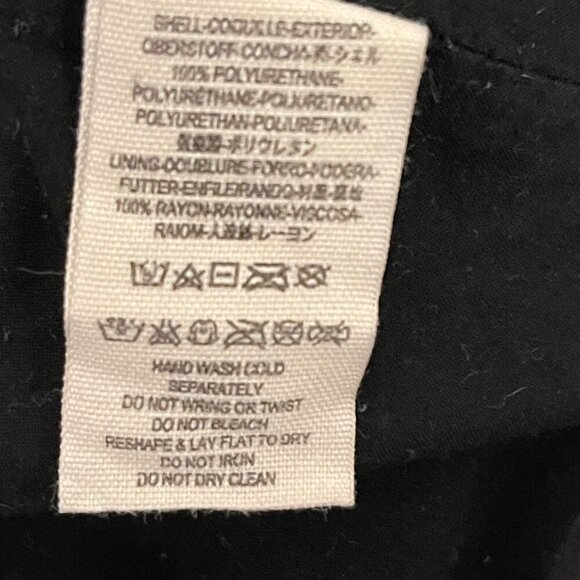 Free People Black Faux Leather-Style Mini Skirt With Zipper Size 2 - Picture 5 of 6